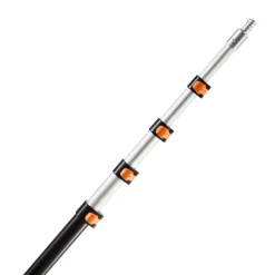 VEVOR Telescopic Extension Pole, 4.66-19 FT Multi-Purpose Extendable Pole, Sturdy Aluminum Alloy Paint Pole Extension with Flip-Lock Design, High Reach Roller Stick for Painting, Dusting and Cleaning