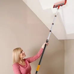 VEVOR Telescopic Extension Pole, 4.66-19 FT Multi-Purpose Extendable Pole, Sturdy Aluminum Alloy Paint Pole Extension with Flip-Lock Design, High Reach Roller Stick for Painting, Dusting and Cleaning