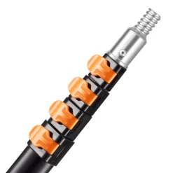 VEVOR Telescopic Extension Pole, 4.66-19 FT Multi-Purpose Extendable Pole, Sturdy Aluminum Alloy Paint Pole Extension with Flip-Lock Design, High Reach Roller Stick for Painting, Dusting and Cleaning
