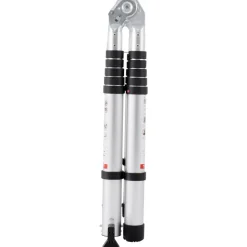 VEVOR Telescoping Ladder, 12.5FT A-Shape Aluminum Extension Ladder Lightweight, Multi-button Retraction Collapsible Ladder, 375 LBS Capacity w/ Stabilizer Bar, Multi-Purpose Ladders for RV, Camper
