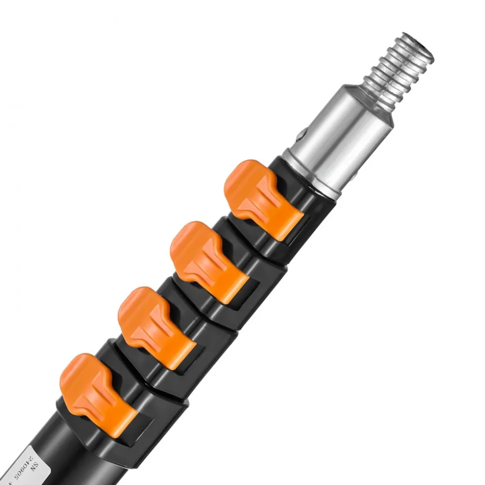 VEVOR Telescoping Pole, 6 to 24 FT Pole, Extension Multi-Purpose Pole, Sturdy Aluminum Alloy Paint Extendable Pole with Flip-Lock Design, Telescopic Pole for Painting, Dusting and Cleaning