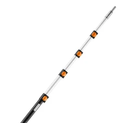 VEVOR Telescoping Pole, 6 to 24 FT Pole, Extension Multi-Purpose Pole, Sturdy Aluminum Alloy Paint Extendable Pole with Flip-Lock Design, Telescopic Pole for Painting, Dusting and Cleaning