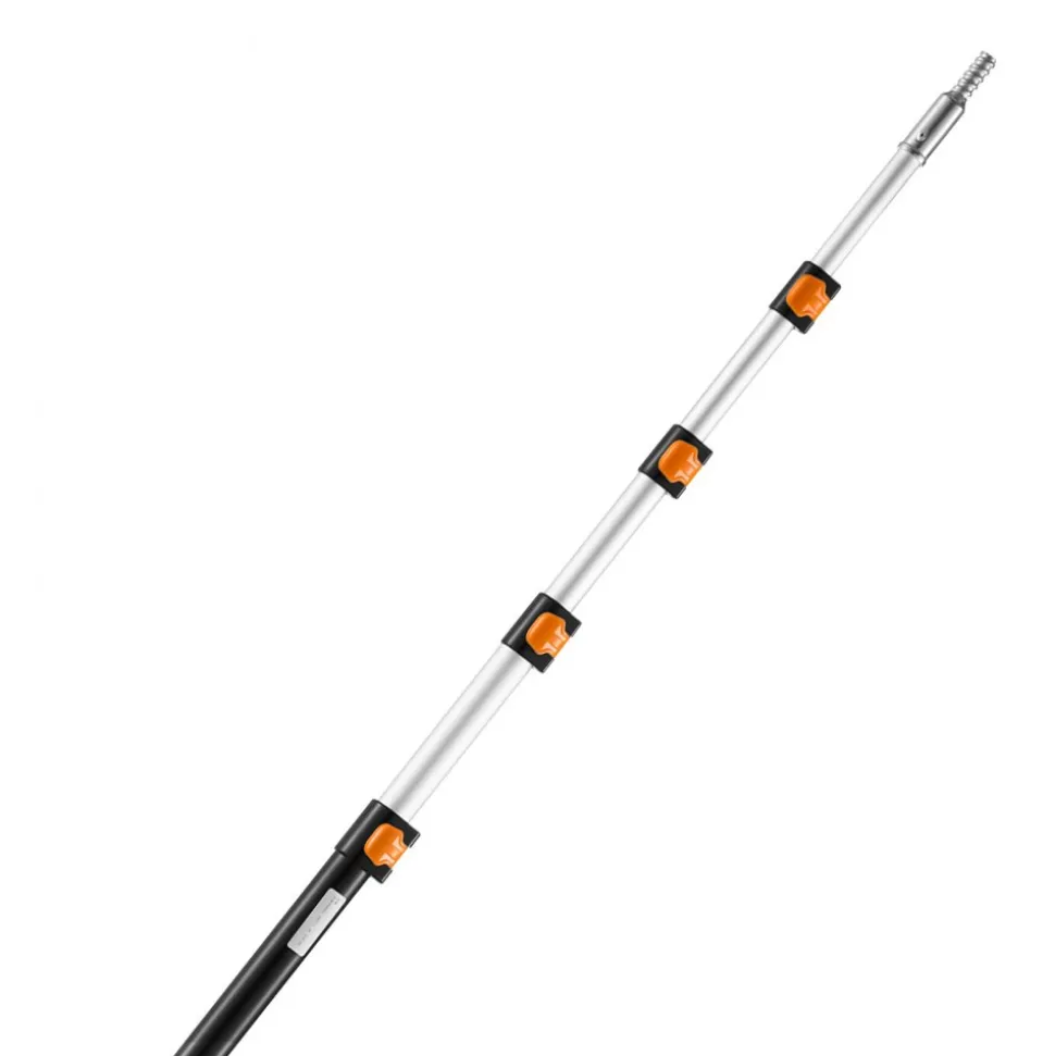 VEVOR Telescoping Pole, 6 to 24 FT Pole, Extension Multi-Purpose Pole, Sturdy Aluminum Alloy Paint Extendable Pole with Flip-Lock Design, Telescopic Pole for Painting, Dusting and Cleaning