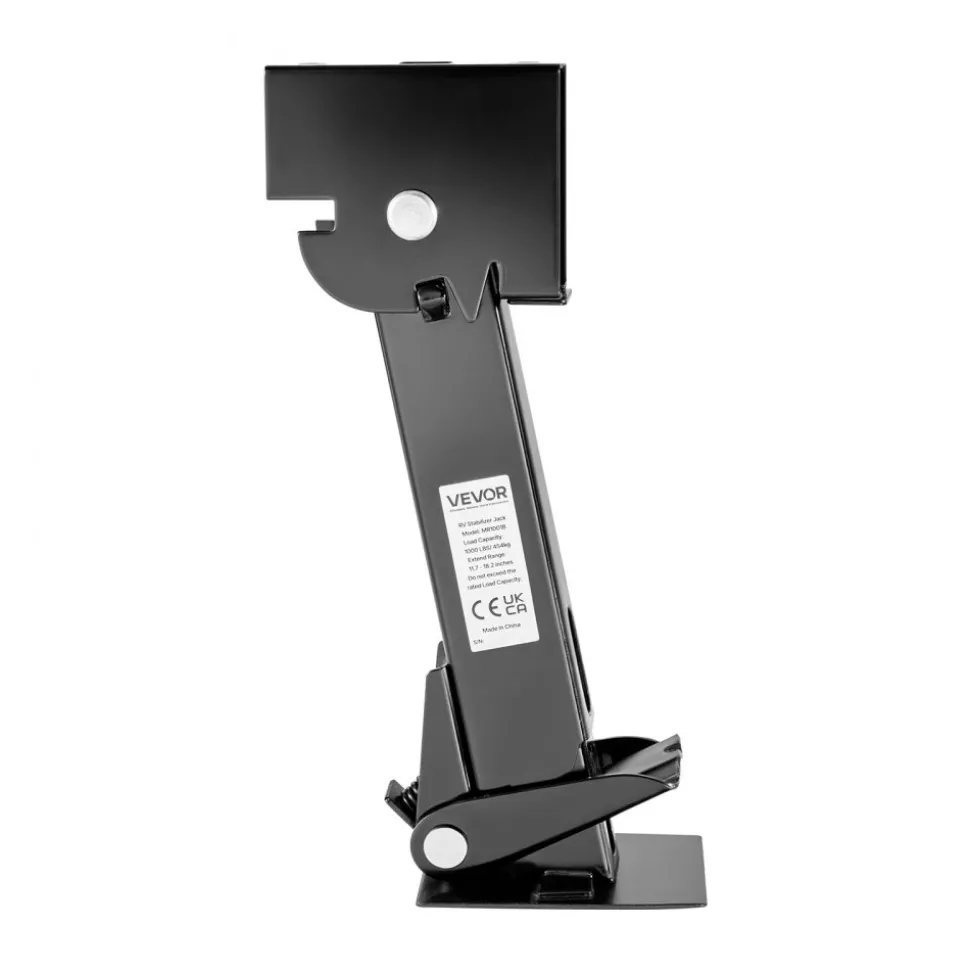 VEVOR Telescoping Stabilizer Jack, 2PCS Telescoping Folding Trailer Jack, Trailer Swing Down Stabilizer Jack for RV Trailer, Supports 1000lbs Capacity Each, Adjustable from 11.7 inch to 18.2 inch