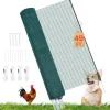 VEVOR Temporary Fence with Posts, 3.9 x 49.2 FT Plastic Mesh Fencing, Garden Safety Fences Netting with Double-Spike Stakes & Guy Ropes, Temporary Fence for Dogs, Chickens, Plants, Outdoor Yards