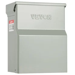 VEVOR Temporary Power Outlet Panel, 20 50 Amp, RV EV Electrical Outlet Panel with NEMA 50 Amp GFCI 20 Amp Receptacle Installed, Pre-Wired IP54 Weatherproof Box, for RV Camper Car Travel Motorhome