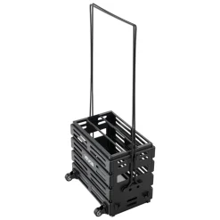 VEVOR Tennis Ball Hopper, Holds 80 Tennis Balls, Pickleball Basket Cart with Wheels for Easy Pick Up, Portable Pickleball Collection Caddy with Heavy-Duty Construction, for Training Carrying Storage