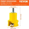 VEVOR Tenon Cutter, 1.5" / 38 mm Diameter, Premium Aluminum & Steel Log Furniture Cutter, with Dual Curved Blades & Button Screws Home Master Kit, Commercial Woodworking Tool for Home Beginner DIY
