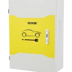 VEVOR Tesla Charger Station Box, 28'' x 20'' x 10'', Outdoor Cable Box Charging Box Cable Organizer, IP32 Waterproof Dustproof Cool Roll Steel Electrical Enclosure Box, for Tesla Wall Connector