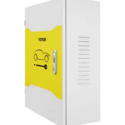 VEVOR Tesla Charger Station Box, 28'' x 20'' x 10'', Outdoor Cable Box Charging Box Cable Organizer, IP32 Waterproof Dustproof Cool Roll Steel Electrical Enclosure Box, for Tesla Wall Connector