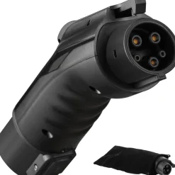 VEVOR Tesla to J1772 Charging Adapter, Max 48 Amp 240V, J1772 EVs Charger Adapter, with IP65 Storage Bag Anti-Drop Lock, for Tesla High Powered Wall Connector, Destination Charger and Mobile Connector