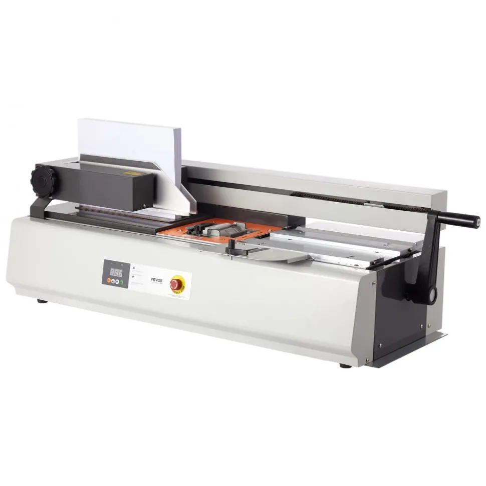 VEVOR Thermal Binding Machine, 400 Sheets Capacity Hot Glue Binding Machine, Thermal Book Binder 40mm Binding Thickness A3(Short Edge)/A4/A5 Document