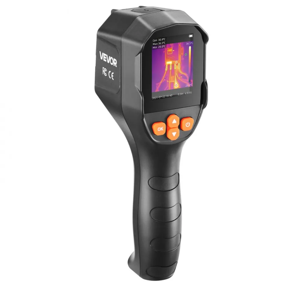 VEVOR Thermal Camera, TISR Super Resolution 240x180, Thermal Imaging Camera with 2MP Visual Camera, 96x96 IR Resolution, 25HZ Refresh Rate, -4°F to 1022°F, 4 Image Modes & 6 Color Palettes