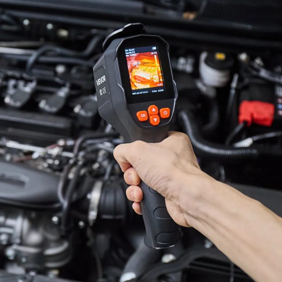VEVOR Thermal Camera, TISR Super Resolution 240x180, Thermal Imaging Camera with 2MP Visual Camera, 96x96 IR Resolution, 25HZ Refresh Rate, -4°F to 1022°F, 4 Image Modes & 6 Color Palettes