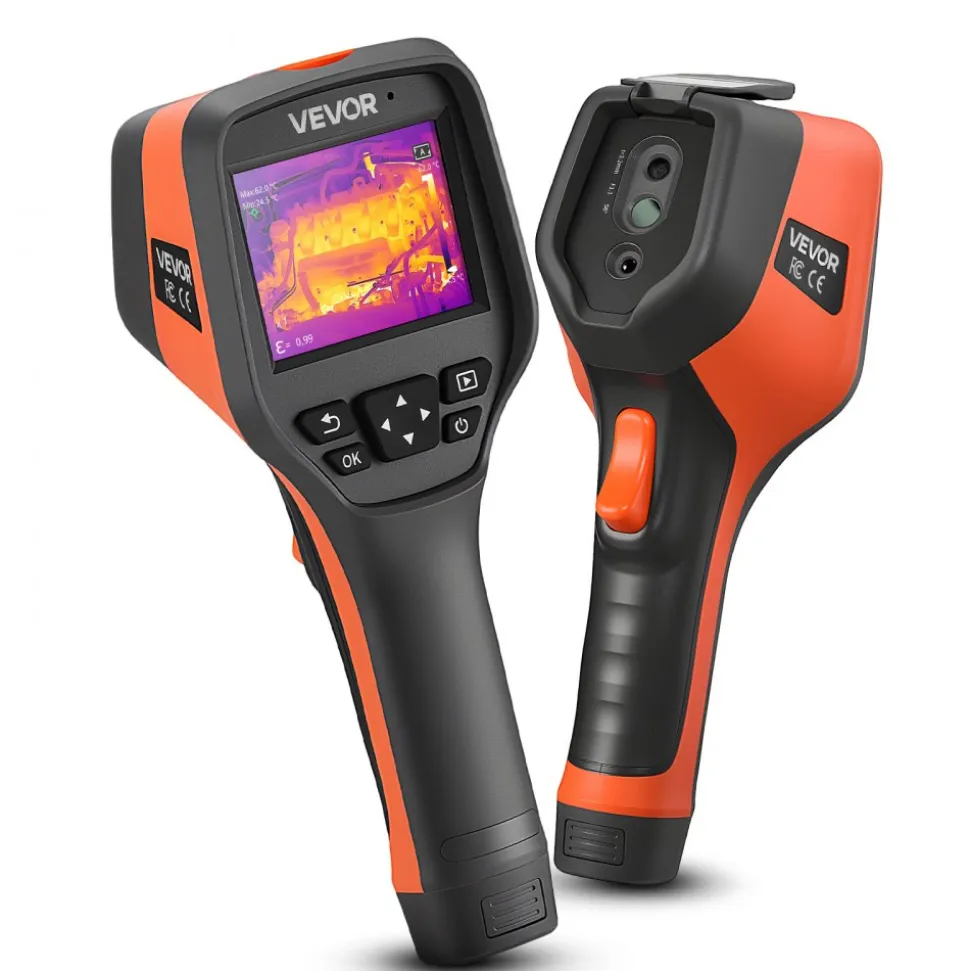 VEVOR Thermal Camera, 256 x 192 IR Resolution, Handheld Thermal Imaging Camera with 2MP Visual Camera, 25HZ Refresh Rate Infrared Imager with 3.5-Inch Touch Screen, -4°F to 1022°F, WIFI Supported
