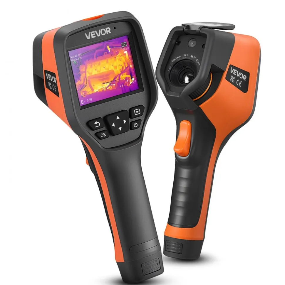 VEVOR Thermal Camera, 384 x 288 IR Resolution, Handheld Thermal Imaging Camera with 5MP Visual Camera, 30HZ Refresh Rate Infrared Imager with 3.5-Inch Touch Screen, -4°F to 1022°F, WIFI Supported