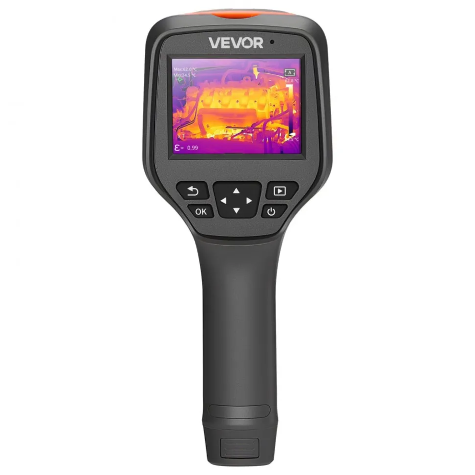 VEVOR Thermal Camera, 384 x 288 IR Resolution, Handheld Thermal Imaging Camera with 5MP Visual Camera, 30HZ Refresh Rate Infrared Imager with 3.5-Inch Touch Screen, -4°F to 1022°F, WIFI Supported
