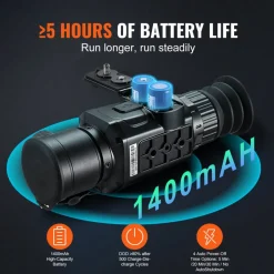 VEVOR Thermal Imager Monocular Hunting Imaging Telescope 1X -8X Zoom 0.39" OLED Scrren