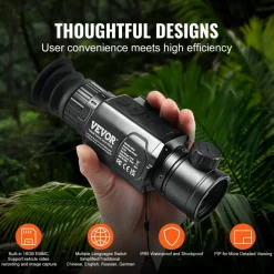 VEVOR Thermal Imager Monocular Hunting Imaging Telescope 1X -8X Zoom 0.39