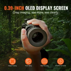 VEVOR Thermal Imager Monocular Hunting Imaging Telescope 1X -8X Zoom 0.39
