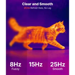 VEVOR Thermal Imaging Camera for Android, 512 x 384 TISR Super Resolution, 25HZ Refresh Rate Infrared Thermal Imager for Smartphone Tablet, 256 x 192 IR Resolution, -4°F to 1022°F & 15 Color Palettes