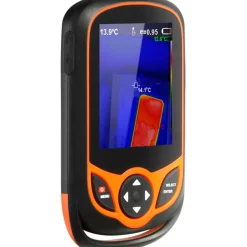 VEVOR Thermal Imaging Camera, 256 x 192 IR Resolution Pocket Infrared Thermal Imager with WiFi, 25Hz Refresh Rate Thermal Camera Pocket with 3.2" Touch Screen, 0.3MP Visual Camera, -4℉-1022℉, IP54