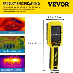 VEVOR Thermal Imaging Camera, 60x60 (3600 Pixels) IR Resolution Infrared Camera with 2.8