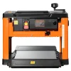 VEVOR Thickness Planer, 13-Inch Width Worktable, Woodworking Power Benchtop Planer, Spiral-Style Cutterhead with 24 Inserts, 2000W 23500 RPM Powerful Motor, Single Speed, for Hard & Soft Wood Material