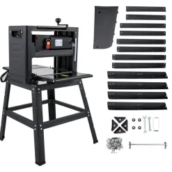 VEVOR Thickness Planer 12.5 inch Wood Planer Foldable 1500W Thickness Planer Woodworking 315