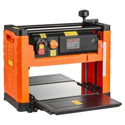 VEVOR Thickness Planer, Two Speed, 13-Inch Width Worktable Power Benchtop Planer, Three-Blade, 2000W 23500 RPM Powerful Motor, Dual Rollers, Over Protection, Woodworking for Hard & Soft Wood Material