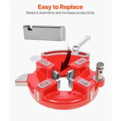 VEVOR Threading Machine Dies, 1/2"-3/4" NPT Pipe Dies(4 Packs), Right-Handed HSS Pipe Threading Dies, Fit VEVOR Split-Type Machines, RIDGID Universal Die Heads 504A, 711, 713, 811A, 815A, 816, 817, 842
