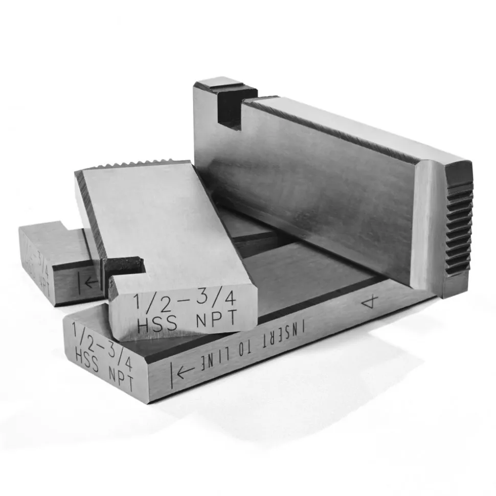 VEVOR Threading Machine Dies, 1/2"-3/4" NPT Pipe Dies(4 Packs), Right-Handed HSS Pipe Threading Dies, Fit VEVOR Split-Type Machines, RIDGID Universal Die Heads 504A, 711, 713, 811A, 815A, 816, 817, 842
