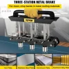 VEVOR Three-Station Edge Roller, Large Radius, 0-90° Bending Angle Sheet Metal Brake, Quickly Adjusts for Making 0.63"-5.7" Bends in 30-19 Gauge Steel, for Clean Crisp Bends in Metal Roofing Materia
