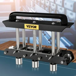 VEVOR Three-Station Edge Roller, Large Radius, 0-90° Bending Angle Sheet Metal Brake, Quickly Adjusts for Making 0.63