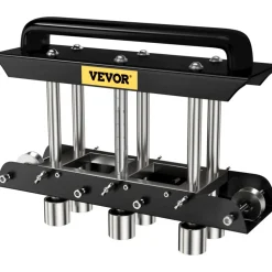 VEVOR Three-Station Edge Roller, Large Radius, 0-90° Bending Angle Sheet Metal Brake, Quickly Adjusts for Making 0.63