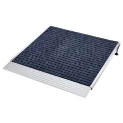 VEVOR Threshold Ramp for Doorways, 36 x 36 in, Platform Aluminum Wheelchair Ramp with Adjustable Height, Non-Slip Door Threshold Ramps, 700 lbs Load Capacity, for Home Steps, Wheelchairs, Walkers