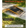 VEVOR Threshold Ramp for Doorways, 26.4 x 31.9 in, Platform Aluminum Wheelchair Ramp with Adjustable Height, Non-Slip Door Threshold Ramps, 400 lbs Load Capacity, for Home Steps, Wheelchairs, Walkers
