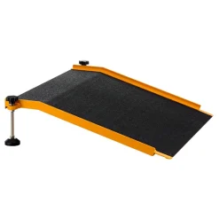 VEVOR Threshold Ramp for Doorways, 26.4 x 31.9 in, Platform Aluminum Wheelchair Ramp with Adjustable Height, Non-Slip Door Threshold Ramps, 400 lbs Load Capacity, for Home Steps, Wheelchairs, Walkers