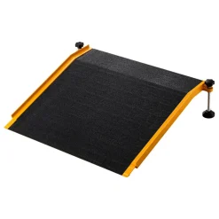 VEVOR Threshold Ramp for Doorways, 26.4 x 31.9 in, Platform Aluminum Wheelchair Ramp with Adjustable Height, Non-Slip Door Threshold Ramps, 400 lbs Load Capacity, for Home Steps, Wheelchairs, Walkers