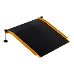VEVOR Threshold Ramp for Doorways, 26.4 x 31.9 in, Platform Aluminum Wheelchair Ramp with Adjustable Height, Non-Slip Door Threshold Ramps, 400 lbs Load Capacity, for Home Steps, Wheelchairs, Walkers