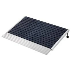 VEVOR Threshold Ramp for Doorways, 24 x 35.8 in, Platform Aluminum Wheelchair Ramp with Adjustable Height, Non-Slip Door Threshold Ramps, 800 lbs Load Capacity, for Home Steps, Wheelchairs, Walkers