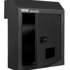 VEVOR Through The Door Key Drop Box, Heavy Duty Steel Through the Door Mailbox with 12