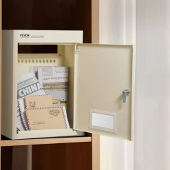 VEVOR Through The Wall Drop Box, Heavy Duty Steel Through the Wall Mailbox with 2.8-7.9