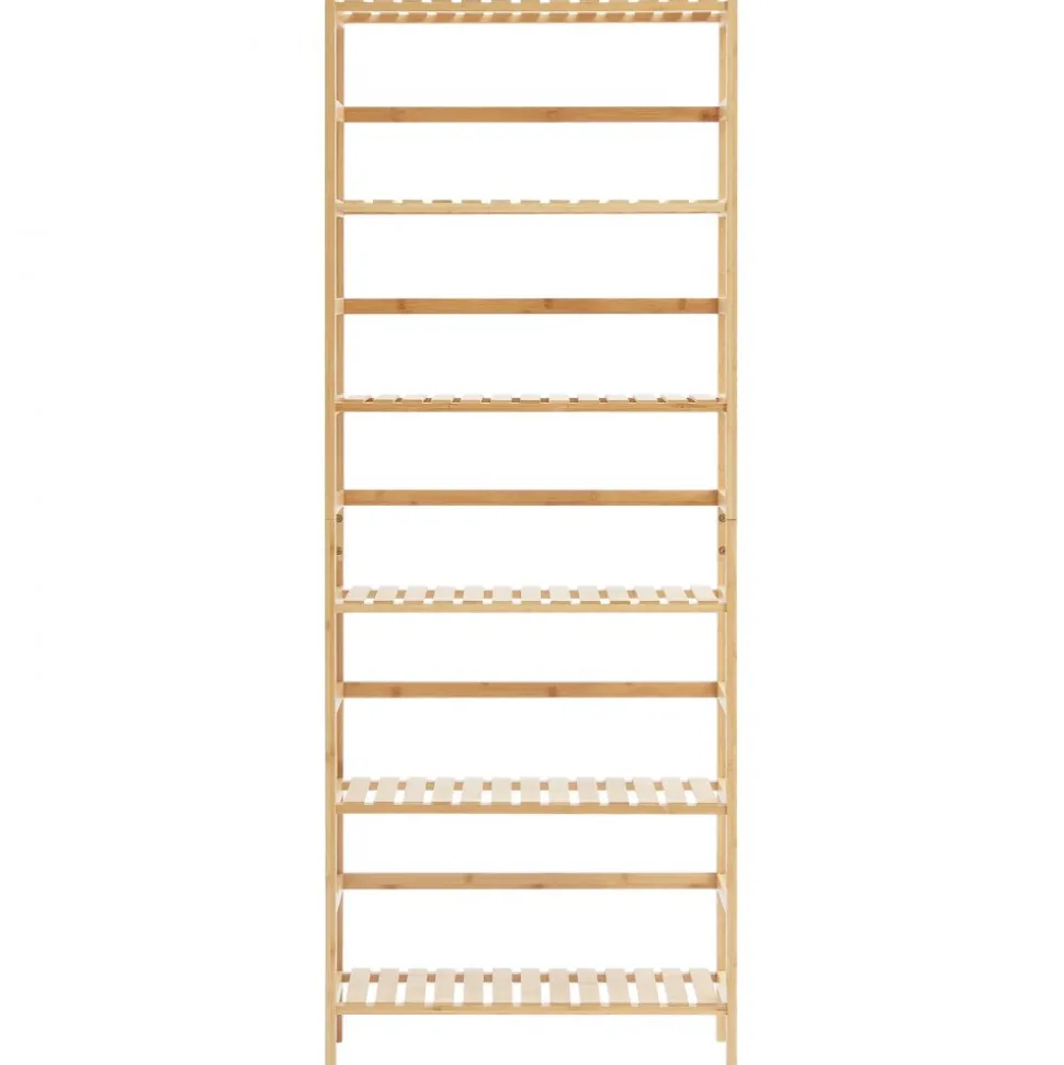 VEVOR 6-Tier Bamboo Shelf, Open Wood Bookshelf, Display Storage Rack Organizer, Freestanding Flower Plant Stand, Multifunctional Bamboo Bookshelf Ideal for Bathroom, Bedroom, Office, Study, Natural