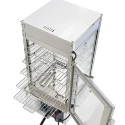 VEVOR 5-Tier Commercial Food Warmer Display, 1200W Food Display Warmer with LED Light, Adjustable Shelf & Stainless Steel Frame, 86℉~230℉ Steam Heating, 120L for Hamburger, Pizza, Bread, Fried Chicken
