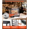 VEVOR 2-Tier Commercial Food Warmer Display, 800W Food Display Warmer with Light to Enhance Food Display, 86℉~185℉ Temperature Control, 58L Large Capacity for Hamburger, Pizza, Bread, Fried Chicken