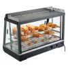 VEVOR 3-Tier Commercial Food Warmer Display, 1400W Food Display Warmer with LED Light, Top Storage and Adjustable Shelves, 86℉~185℉ Steam Heating, 105L for Hamburger, Pizza, Bread, Fried Chicken