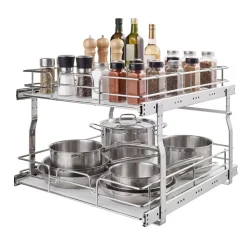 VEVOR 2 Tier Pull Out Cabinet Organizer 14.17