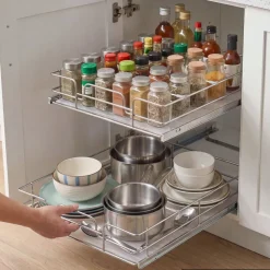 VEVOR 2 Tier Pull Out Cabinet Organizer 14.17
