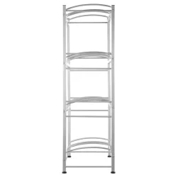 VEVOR 4 Tiers Water Jug Holder, 5 Gallon Water Bottle Holder, Double Row Water Bottle Rack for 8 Bottles, Heavy Duty Water Jug Rack for Kitchen, Office, Living Room, Silver